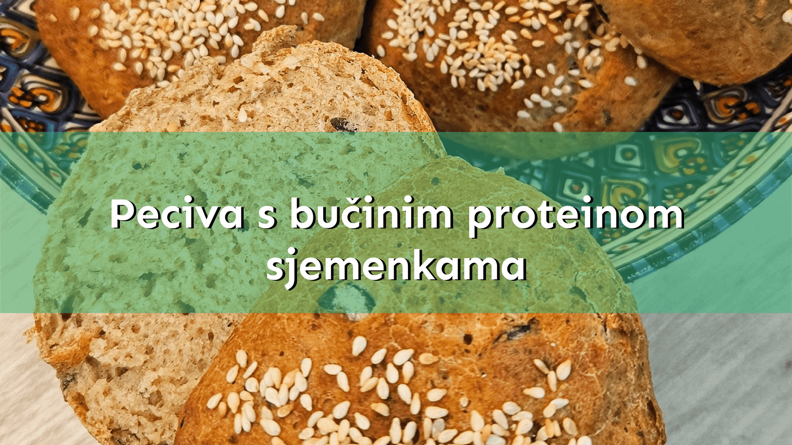 Peciva s bučinim proteinom sjemenkama