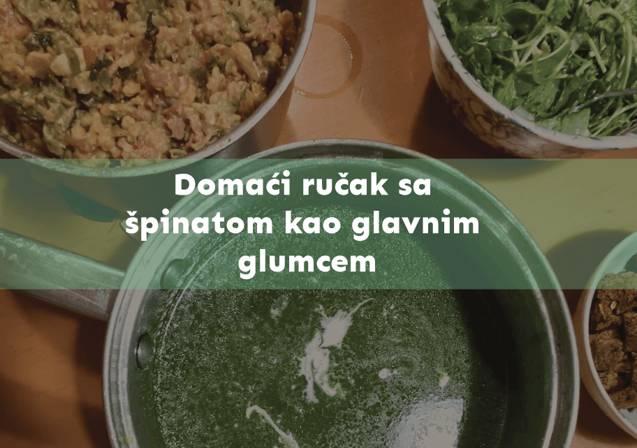 Zdravi ručak sa špinatom